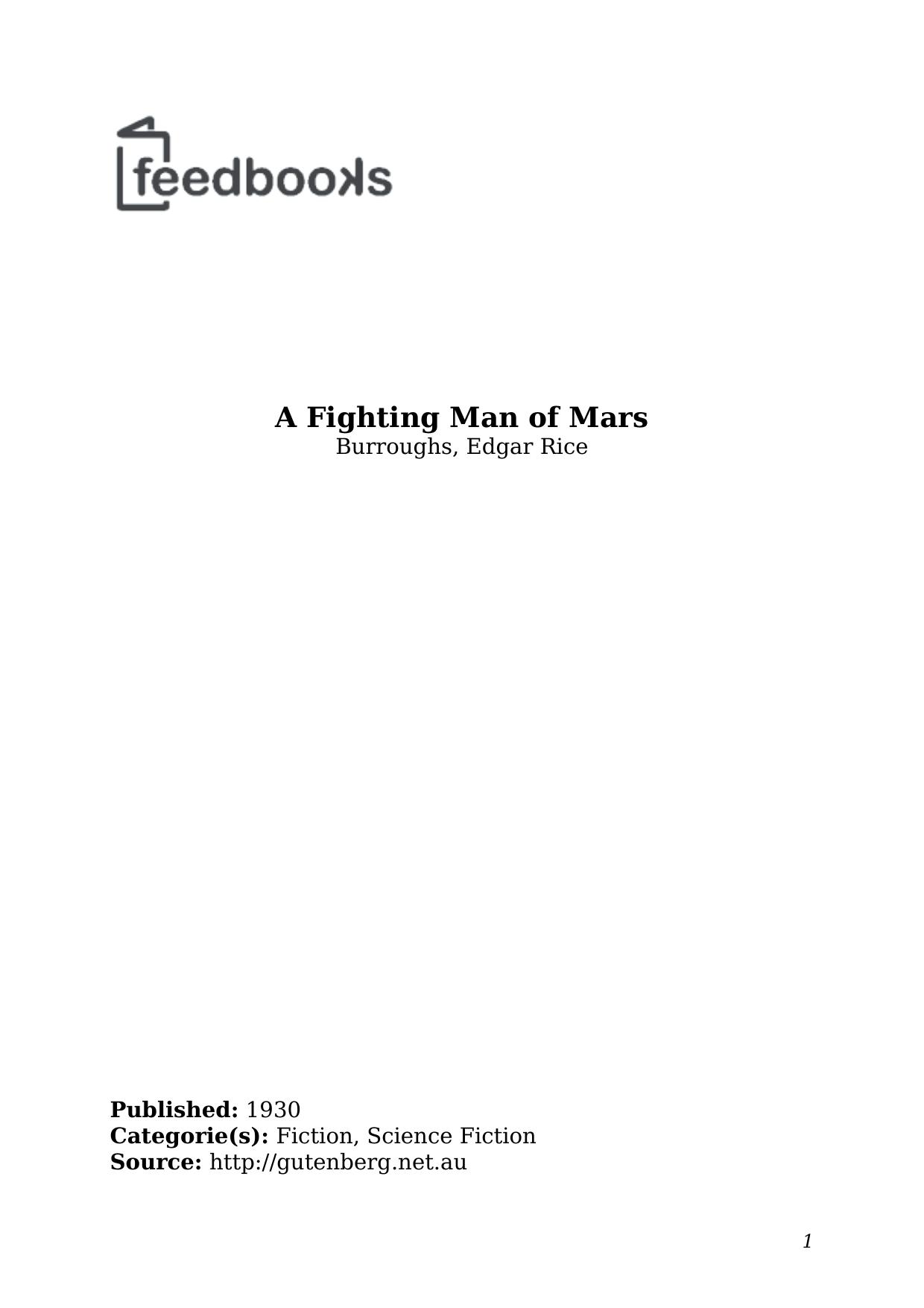 A Fighting Manof Mars